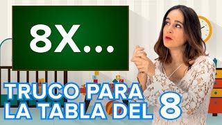 Truco para aprender la tabla de multiplicar del 8 [upl. by Noteloc125]