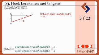 03 Hoek berekenen met tangens Serie goniometrie [upl. by Alene205]