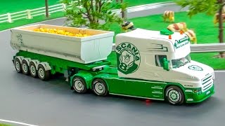 RC trucks and tractors Scania John Deere And more in ACTION [upl. by Akinahc]