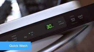 Frigidaire Dishwasher Time Saving 30Minute Quick Wash Feature [upl. by Hasheem795]