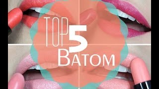 TOP 5 Verão  Batons  By Raka Minelli ♥ [upl. by Ycnaf]