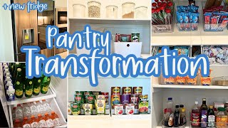 EASY PANTRY ORGANIZATION IDEAS  PANTRY AND FRIDGE ORGANIZE WITH ME  KITCHEN ORGANIZING IDEAS [upl. by Aissert]