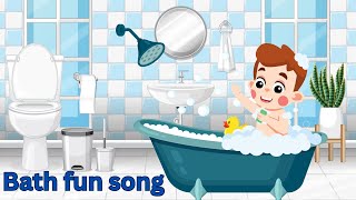 Lets Take a Bath  Fun Bath Time Song For Kids  Dinoworld Nursery rhymes [upl. by Didi]