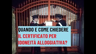 💥 CERTIFICATO PER IDONEITÀ ALLOGIATIVA per quale permesso di soggiorno Quanto costa Dove andare [upl. by Nylireg815]