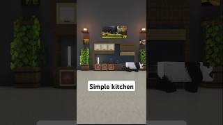 Simple kitchen minecraft minecraftbuilding minecraftshorts gaming viralvideo fyp tutorial [upl. by Kristyn]