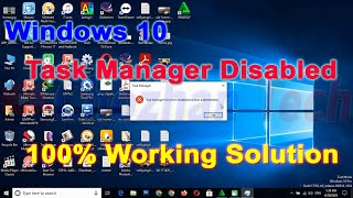 How to solve quotTask Manager has been disabled by your Administratorquot error in Windows 10 viral [upl. by Noirret910]