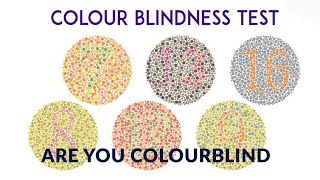 Color blindness test test for color blindishihara testSatyendra Mishra [upl. by Laaspere855]