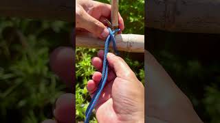 Absolutely the BEST and Easiest Pole and Bamboo Lashing Knot [upl. by Kra884]