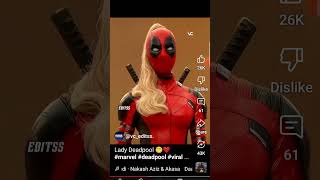 LADYPOOL❤️❤️💕marvelDEADPOOLNICEPOOLWOLVERINEDEADPOOLANDWOLVERINE [upl. by Sculley]