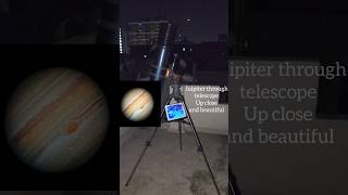 Jupiter through telescope up close and beautiful telescope astrophotography science [upl. by Malet]