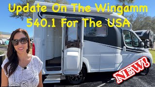 Update On The Wingamm Oasi 5401 European designed RV for the US Market 2023 Tampa RV Supershow [upl. by Ahsrav]