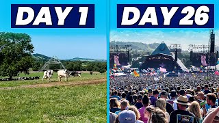 How Glastonbury Festival is Built in 26 Days [upl. by Comfort]