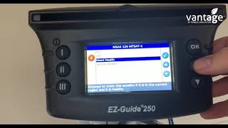 How to Check Your Satellite Trimble EZ Guide 250 [upl. by Petr]