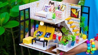 DIY Sweet Home Miniature Dollhouse Modern Decoration [upl. by Ormond]