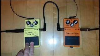 BOSS DS1 Distortion and SD1 Super Overdrive Quick Comparison by Damian Welka [upl. by Molohs562]