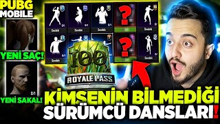 SÜRÜMCÜ DANSLARI GELDİ 😂 YENİ SAÇ SAKAL PUBG MOBİLE 19 SEZON ROYALE PASS [upl. by Rossen]