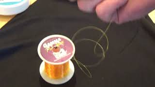 How to tie lead core to monofilament using the VQ Knot [upl. by Inalaek]