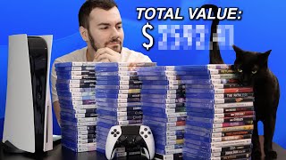 My PlayStation 5 Physical Games Collection So Far 80 Games and Total Value [upl. by Pritchard]