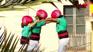 Castellers de Vilafranca a Vilanova  quot2d9fm amb figueretaquot Torre de 9 Nº100 2872018 [upl. by Toms]