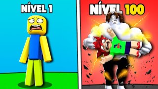 NOOB FRACO QUE FICOU FORTE NO ROBLOX Mega Noob Simulator 2 [upl. by Dylan384]