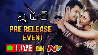 SPYder Pre Release Event  Mahesh Babu Rakul Preet AR Murugadoss  Spyder  NTV [upl. by Nojel715]