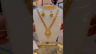 gold necklace jhumka design ytshort youtubeshorts viralshorts viralvideo [upl. by Anaihs]