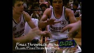 1986 PBA AllFilipino Conference Finals Ginebra vs Tanduay  last segment [upl. by Lihcox]