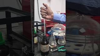 Solution preparation Acid gas generation testing adding silver Nitrate AgNO3 in both flask A amp B [upl. by Iahcedrom]