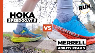 Merrell Agility Peak 5 vs HOKA Speedgoat 5 review Has Merrell made a trail shoe to rival the Goat [upl. by Ferris]