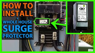 How To Install a Whole House Surge Protector in your Main Panel [upl. by Anaya]