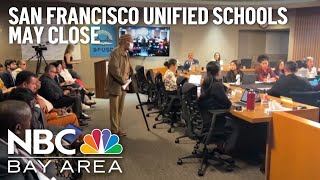 Emotions run high over possibility of closing San Francisco Unified schools [upl. by Tankoos157]