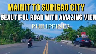 Road Trip from Mainit to Surigao City Surigao Del Norte  Amazing Road View Mindanao Philippines [upl. by Sidwel]