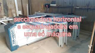 seccionadora horizontal e esquadrejadeira em uma só máquina Cortec [upl. by Ijnek428]