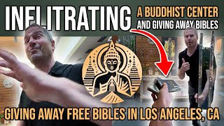 INFILTRATING A BUDDHIST CENTER WITH BIBLES☯︎🪬🧘🪷🛕Super FUNNY VIDEO buddha Jesus streetpastor [upl. by Jehiah]