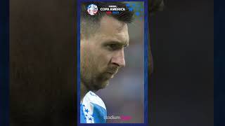 MESSI MISSES THE FIRST PENALTY KICK copaamerica copaamerica2024 football messi [upl. by Nahgem]