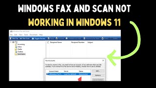 How to Fix Windows Fax and Scan Not Working in Windows 11 [upl. by Rramel]