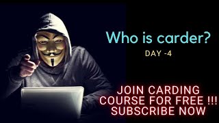 Who is carder Carding course for free  day4 [upl. by Eph675]