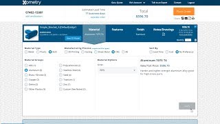 Xometry Instant Quote Demo [upl. by Hairaza113]