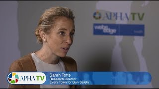 Gun violence prevention with Sarah Tofte at APHA 2017 [upl. by Teerprug]