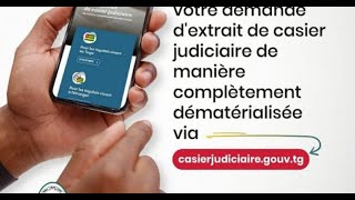 Comment faire la demande de son casier judiciaire en ligne au Togo [upl. by Irb]