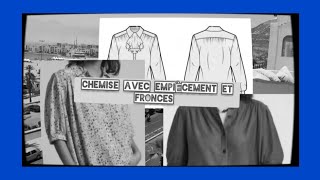 chemise avec empiècement sur lépaule et avec fronces mode hautecouture explore trending viral [upl. by Tonya]