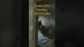 house plan drawing hall with song26×20size music [upl. by Nilahs689]