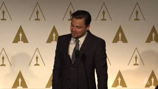 Leonardo DiCaprio at the 86th Oscars® Nominees Luncheon [upl. by Nissie715]