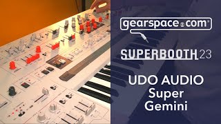 UDO Audio Super Gemini  Gearspace  Superbooth 2023 [upl. by Blackwell682]