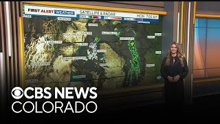 Colorado weather Mountain snow and Front Range rain to start the week [upl. by Joellyn]