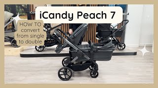 HOW TO change iCandy Peach 7 from Single to Double  Full Demo [upl. by Alakim]