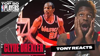 TRAILBLAZERS GOAT  CLYDE quotThe Glidequot Drexler Career Highlights Reaction [upl. by Shanan]