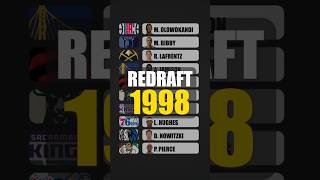 REORDENANDO O DRAFT DE 1998 DA NBA [upl. by Cacia]