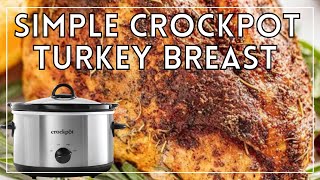 Crockpot Turkey Breast Recipe  Easy to Make Moist amp Tender Turkey Breast  Slow Cooker Turkey [upl. by Massarelli]