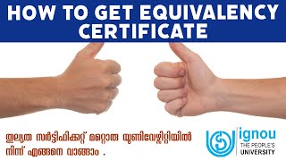 How to Apply For Equivalency Certificate with IGNOU Degree [upl. by Helban]